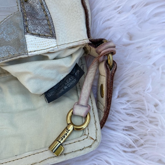 Fossil handbag shoulder bag multi color leather - Picture 4 of 7